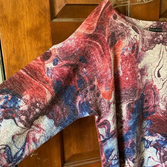 Nally and Millie multicolored pullover size S/M - Picture 3 of 4